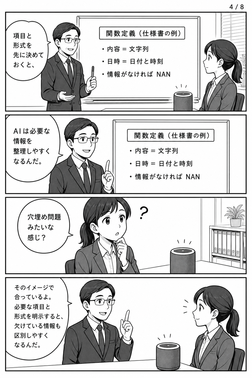 漫画4ページ