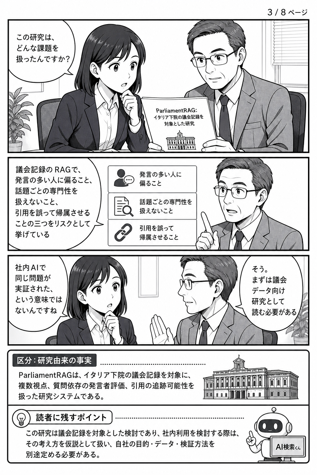 漫画3ページ