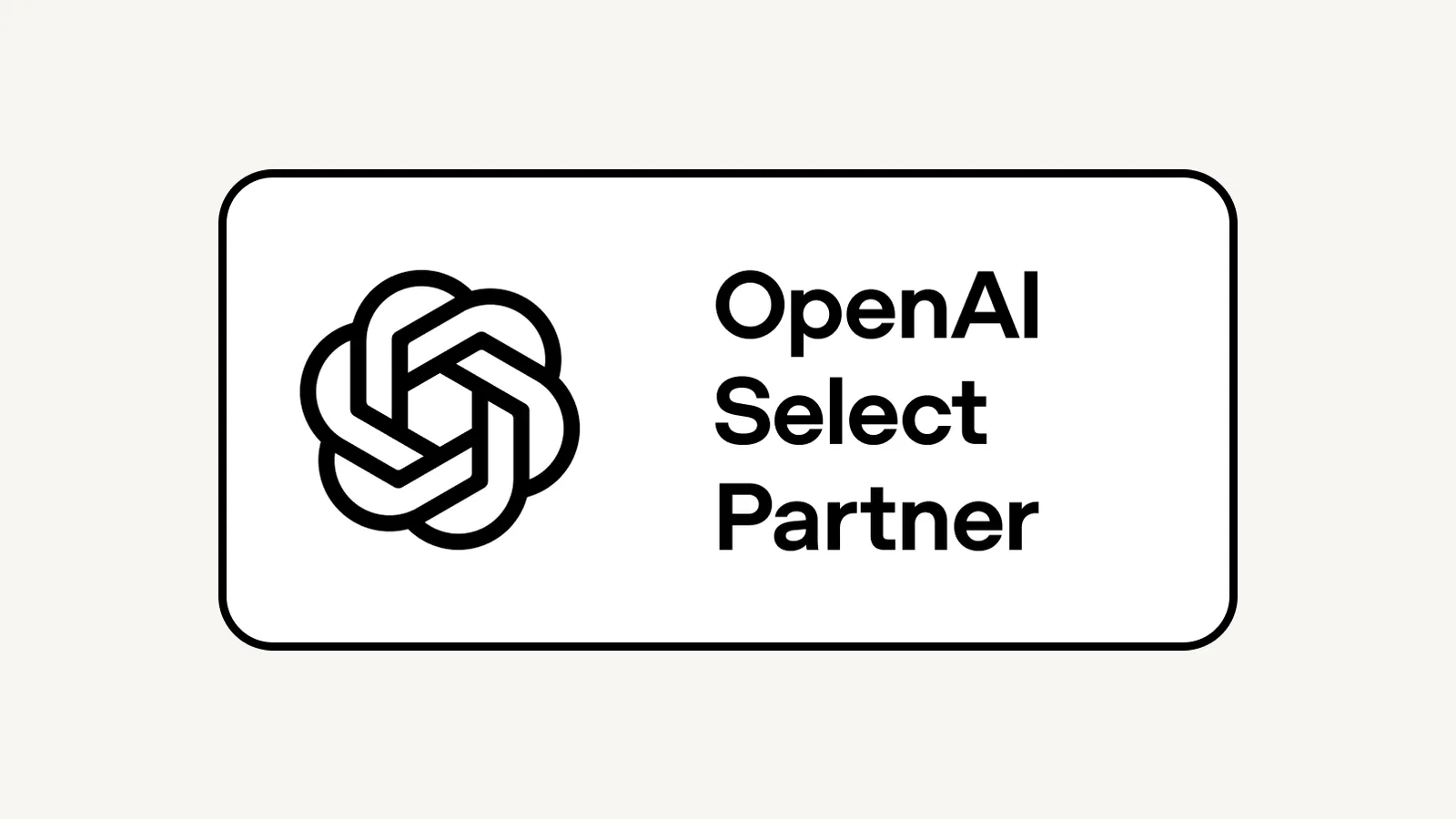 OpenAI Select Partner公式バッジ